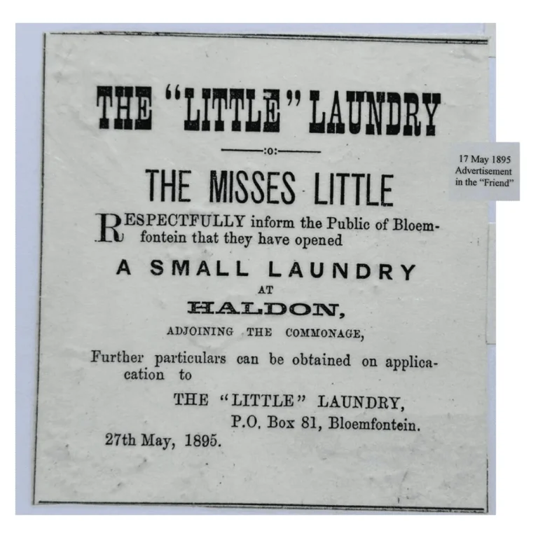 The Little Laundry at Haldon on 27th May 1895